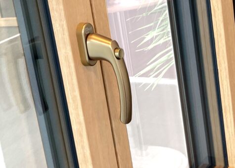 UNILUX Fenstergriff mit Druckknopf