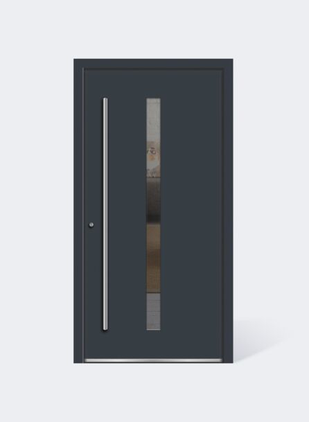 UNILUX Aluminium Haustür Lichtausschnitt v100