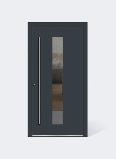 UNILUX Aluminium Haustür Lichtausschnitt v200