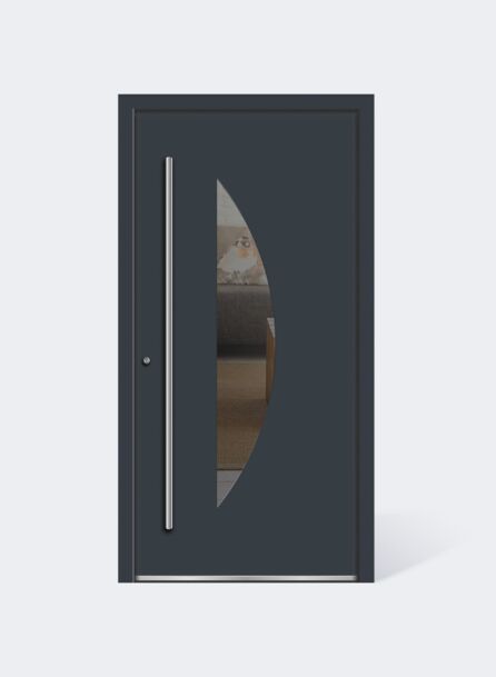 UNILUX Aluminium Haustür Lichtausschnitt vvela1